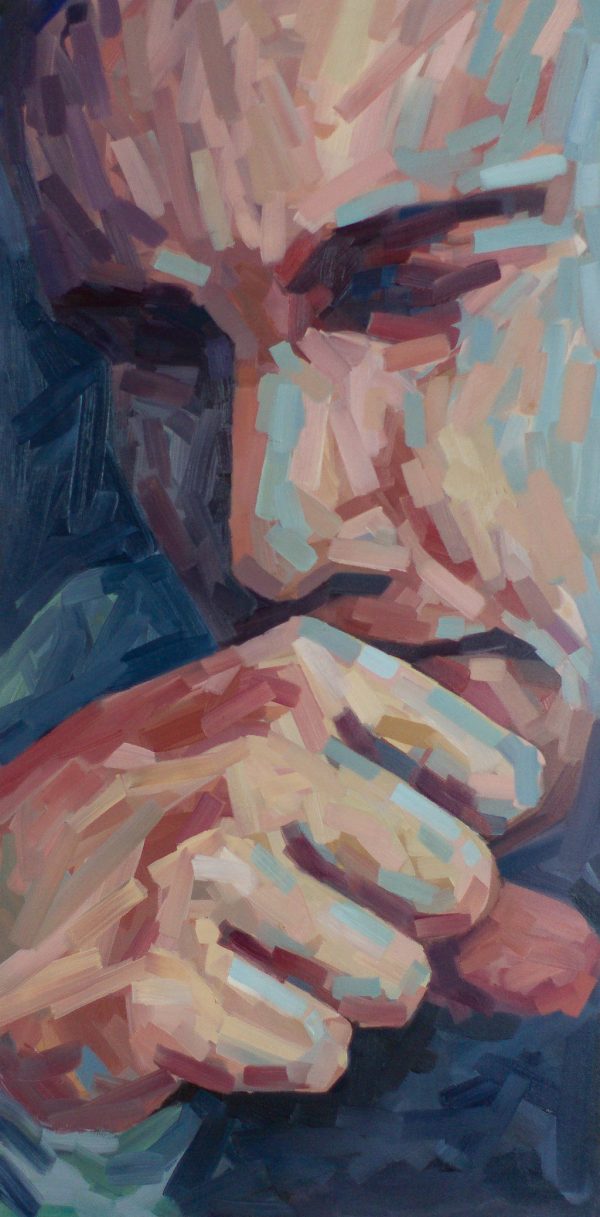 Thoughtful <br> 24" x 48" Oil on Canvas