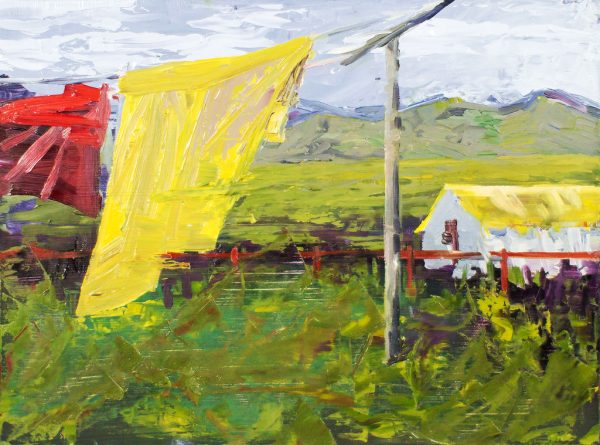 Laundry Day <br> 12" x 9" Oil on Canvas