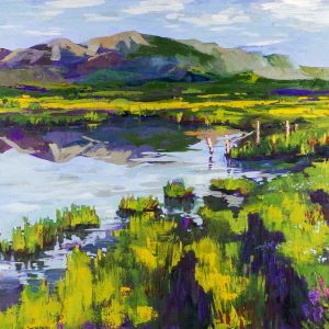 Montana Shadows  <br> 24" x 36" Oil on Canvas