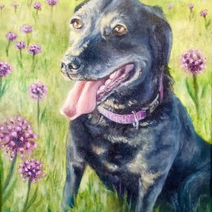 Nymphy <br> 11" x 14" Oil on Canvas