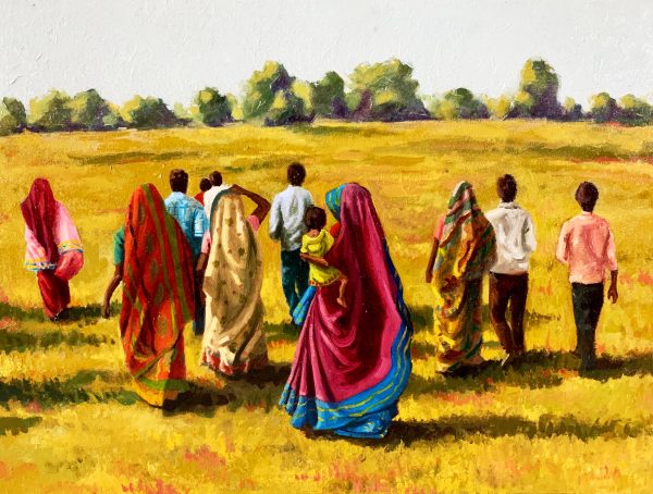 Journey Toward Freedom <br> Oil on Canvas