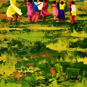 Celebration of Freedom <br> 24" - 12" Oil on Canvas