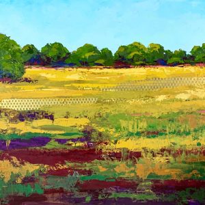 Golden Fields of Liberation <br> 24" - 24" Oil on Canvas