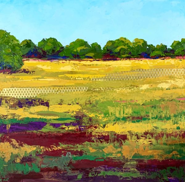 Golden Fields of Liberation <br> 24" - 24" Oil on Canvas